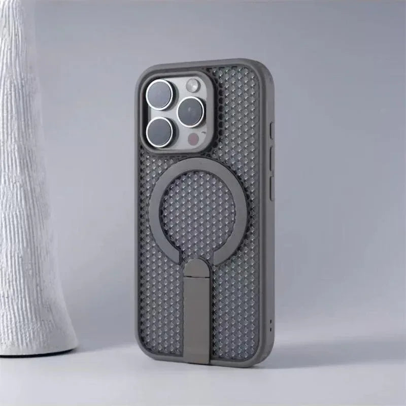 Drop-resistant Pivot Bracket Suction iPhone Case - Viexta
