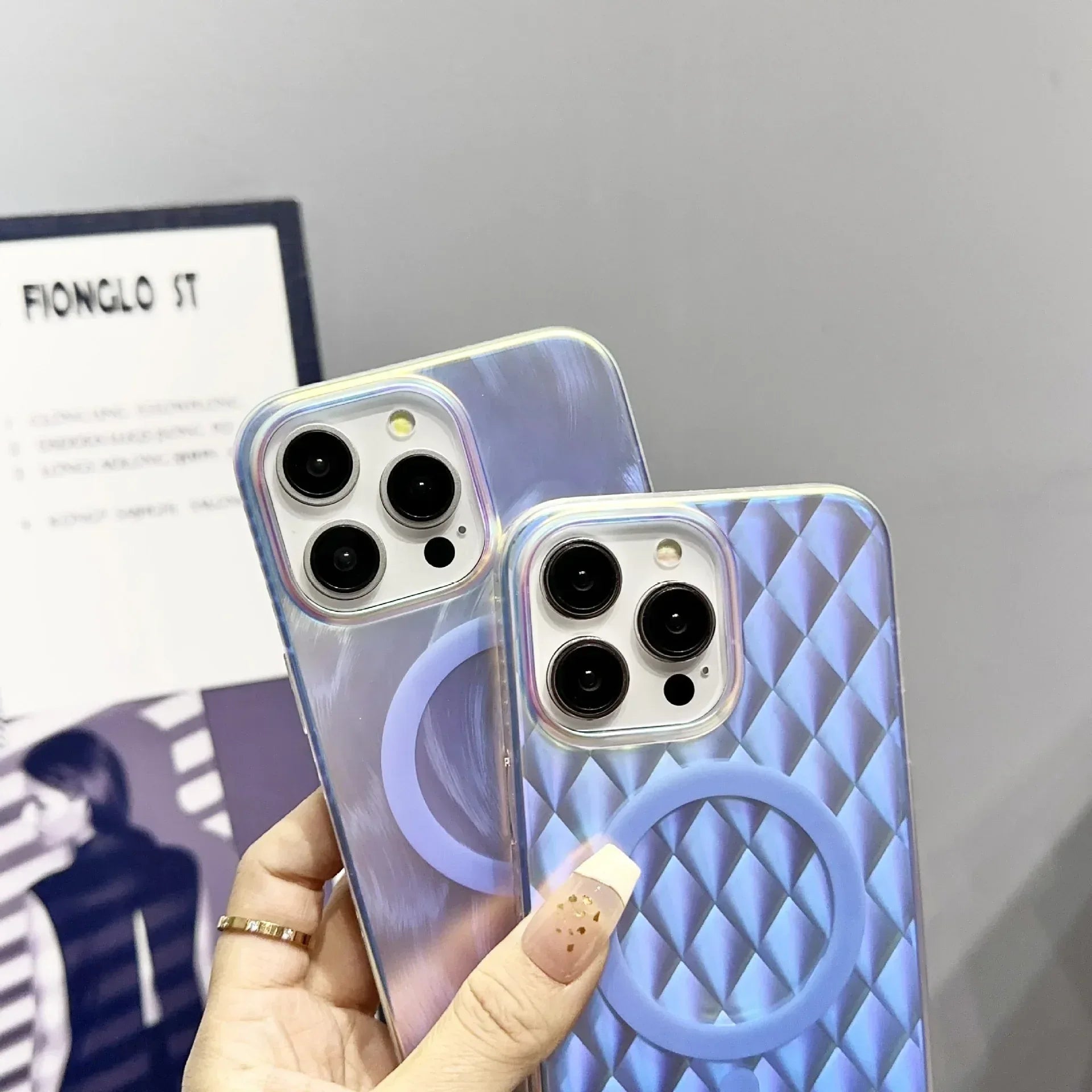 Laser Gradient Drop-resistant Frosted Magnetic iPhone Case - Viexta