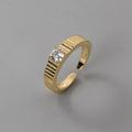 Korean-style Minimalist Zircon Ring