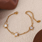 Double Layer Star Bracelet