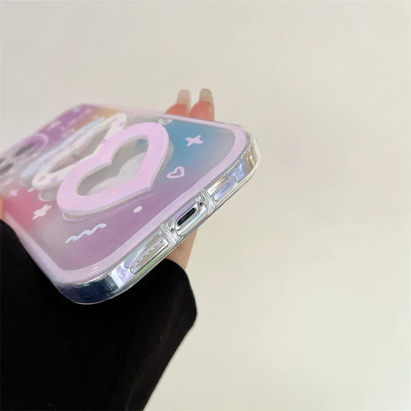 Gradual Love Wrist Strap Silicone iPhone Case - Viexta