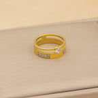 Light Luxury Double-layer Ring