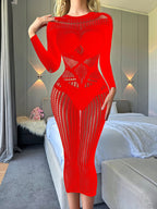 sexy-lingerie-nightdress-super-plus-size-long-sleeve-transparent-cutout