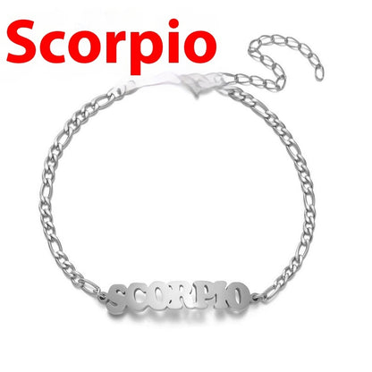 Stainless Steel Zodiac printed Bracelet