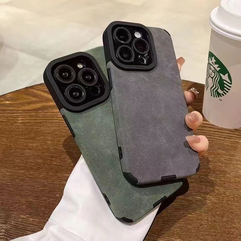 Korean Style Suede Drop-resistant iPhone Case