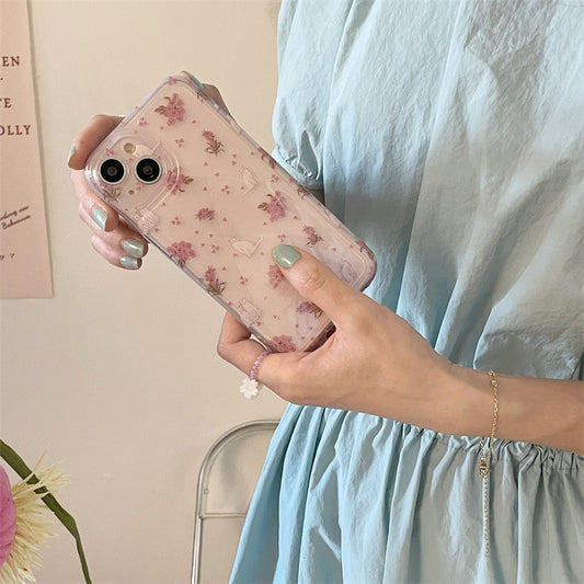 Floral Cat iPhone Case