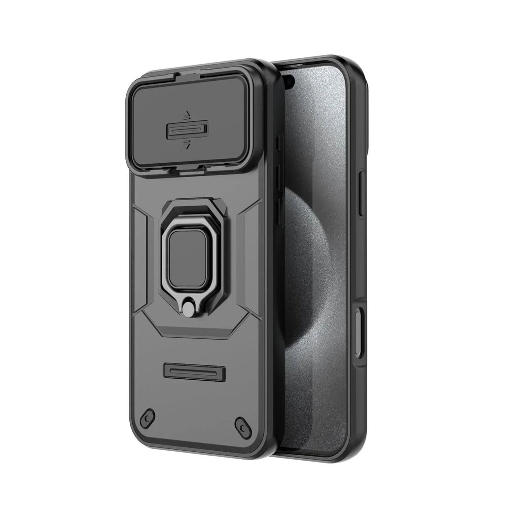 Battle Bear With Kickstand And Ring Holder iPhone case - Viexta