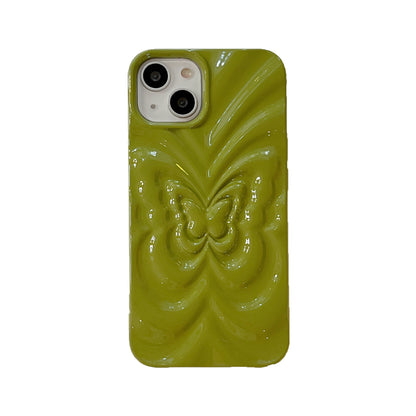 Solid Color Three-dimensional Butterfly Phone Case