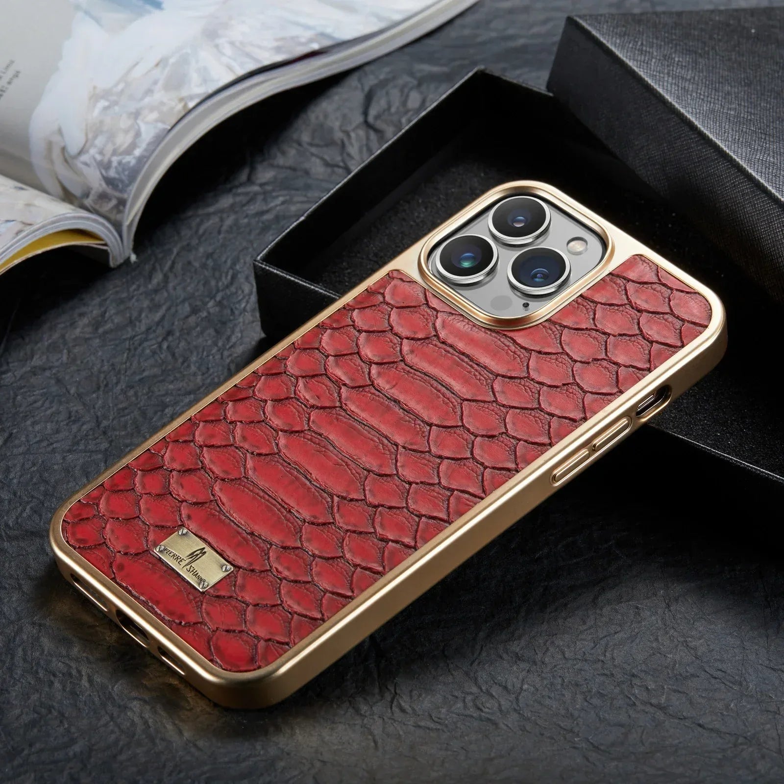 Python Pattern Business Electroplating iPhone Case - Viexta