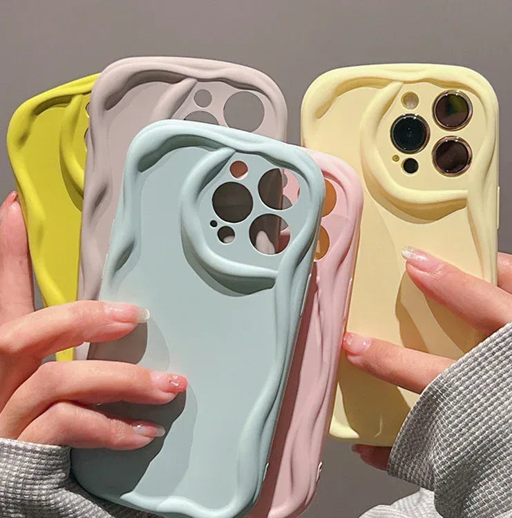 Solid Macaron Liquid Silicone Phone Case - Viexta