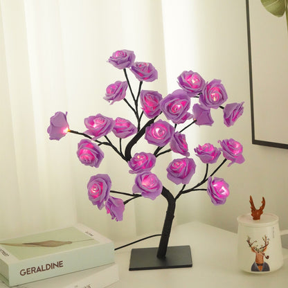 Rose Tree Lamp Decoration