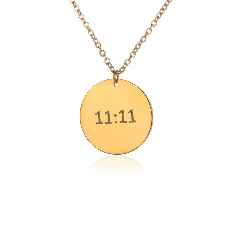 18k 11:11 Pattern Necklace - Viexta