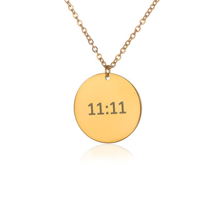 18k 11:11 Pattern Necklace