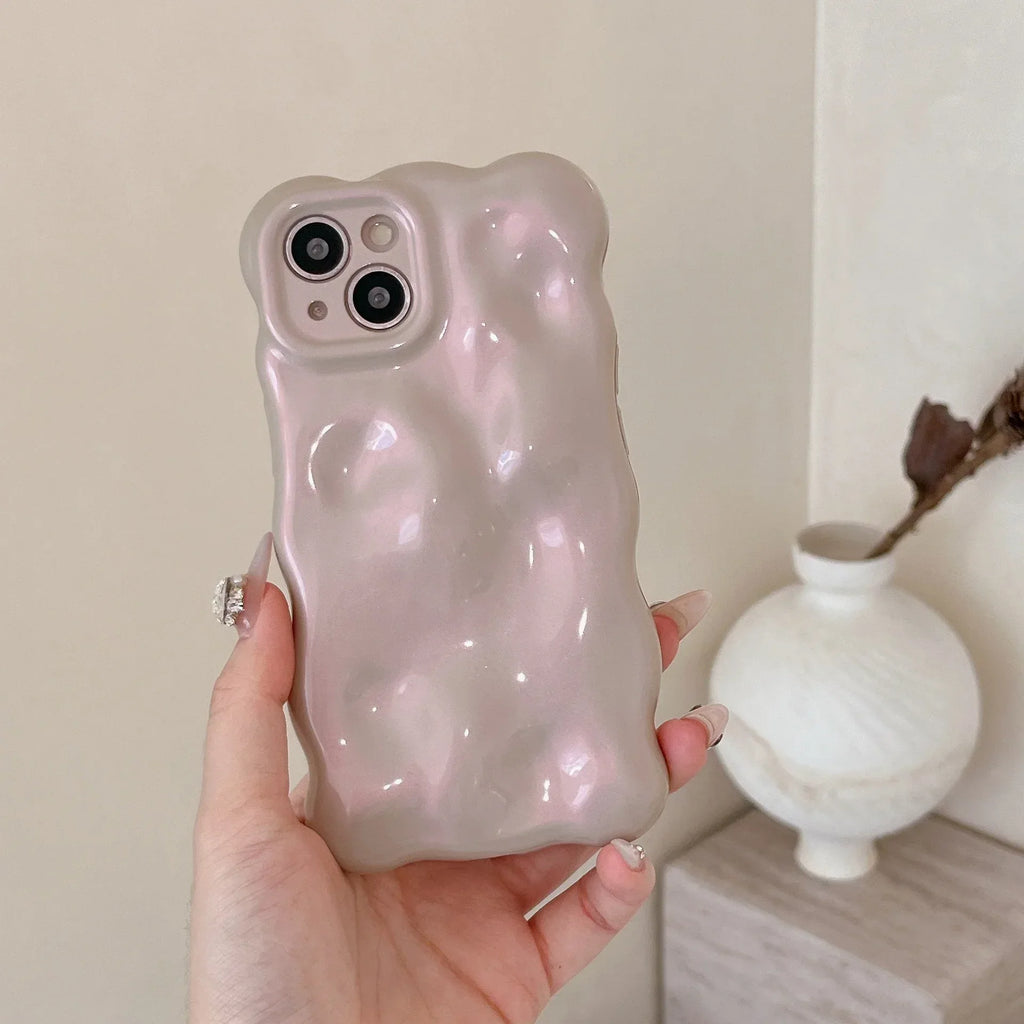 Electroplating Bubble Fashion Solid Color iPhone Case - Viexta