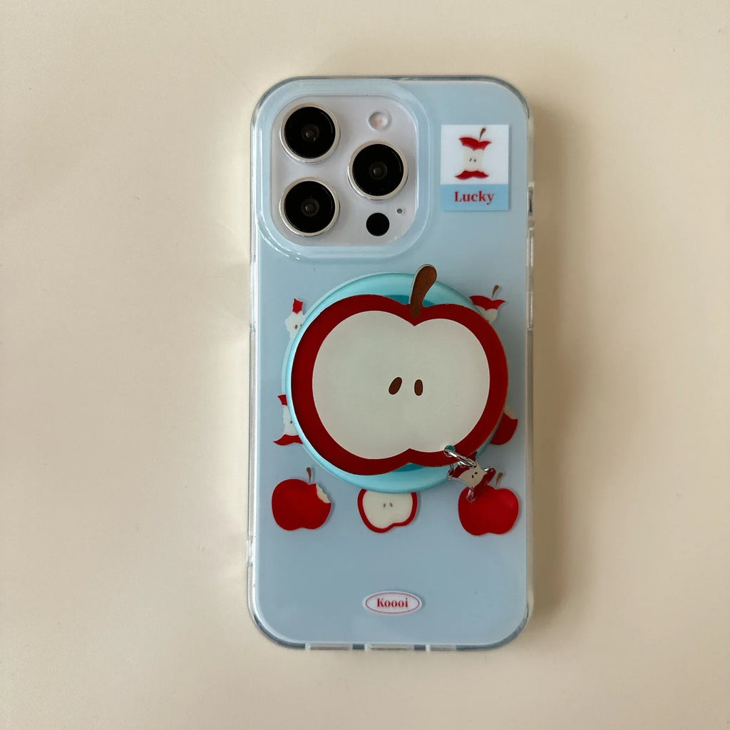 Blue Background Magnetic Pendant iPhone Case - Viexta