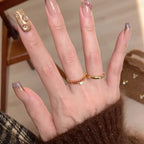Fine Red Diamond Dot Diamond Plain Ring Gold Ring