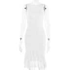 Summer Slim Skinny Sleeveless Dress - Viexta