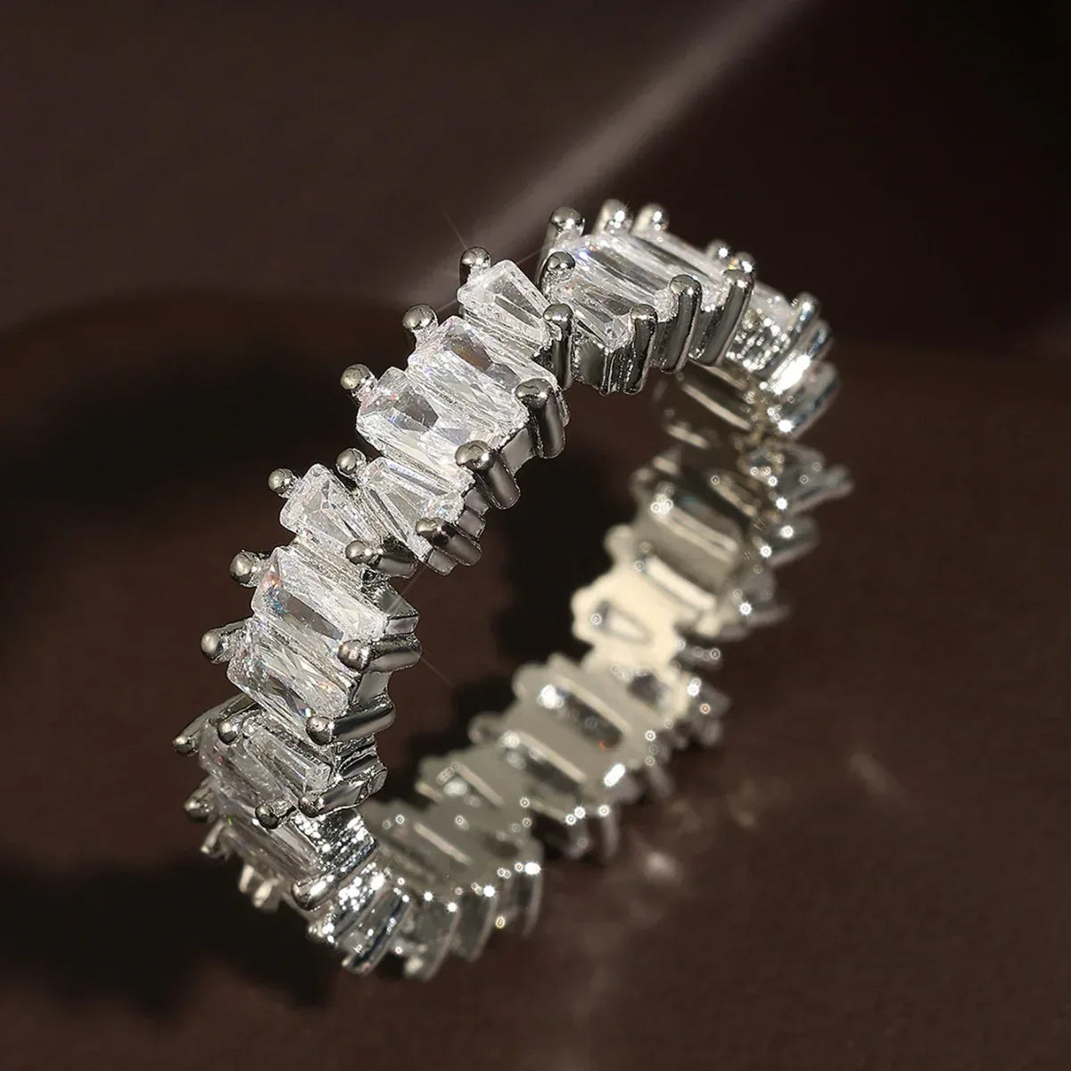 Zircon Ladder Square Ring - Viexta
