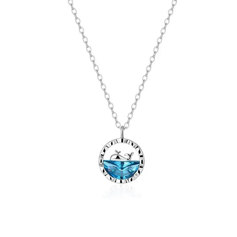 Titanium Steel Women's Zircon Clavicle Chain - Viexta