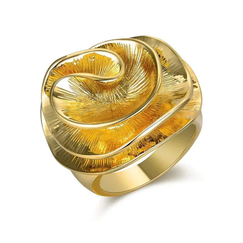 18K Irregular Flower Ring - Viexta