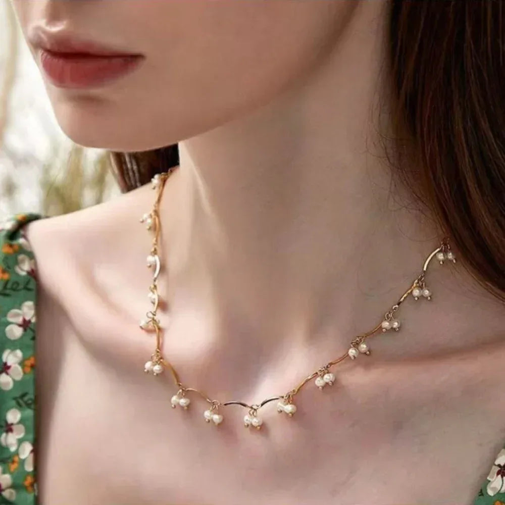 Small Pearl Necklace For Women - Viexta