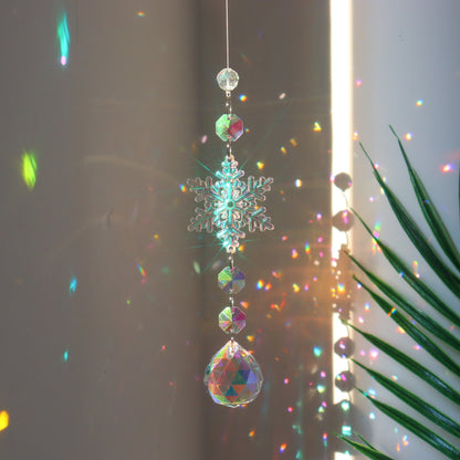 Christmas Colorful Snowflake Crystal Sun Catcher