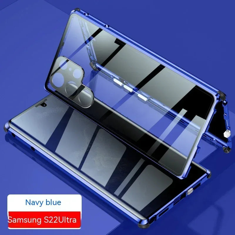 Peep-proof Mirror Magnetic Samsung S Series Phone Case - Viexta
