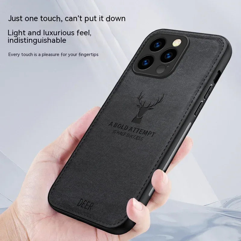 Cloth Deer Business Ultra Thin Anti Drop iPhone Cover - Viexta