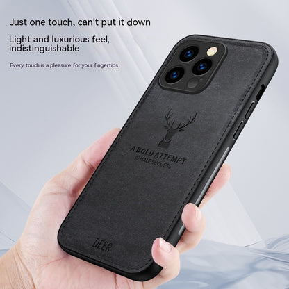 Cloth Deer Business Ultra Thin Anti Drop iPhone Cover