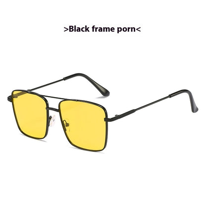 Metal Frame Sunglasses Retro Lens