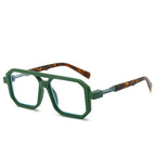 Retro Double Beam Pilot Catwalk Light Luxury Sunglasses - Viexta