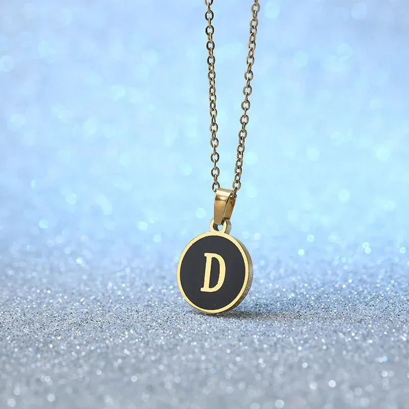O-shaped Chain Letter Necklace - Viexta