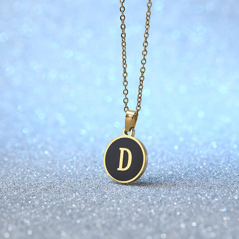 O-shaped Chain Letter Necklace