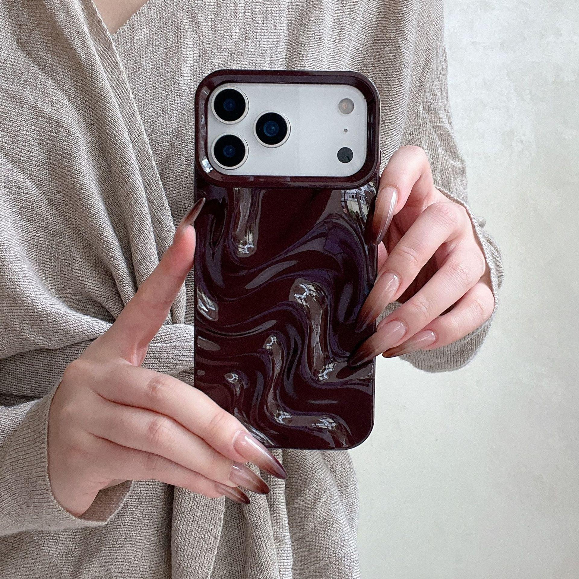 Korean Water Ripple Soft Shell iPhone case - Viexta