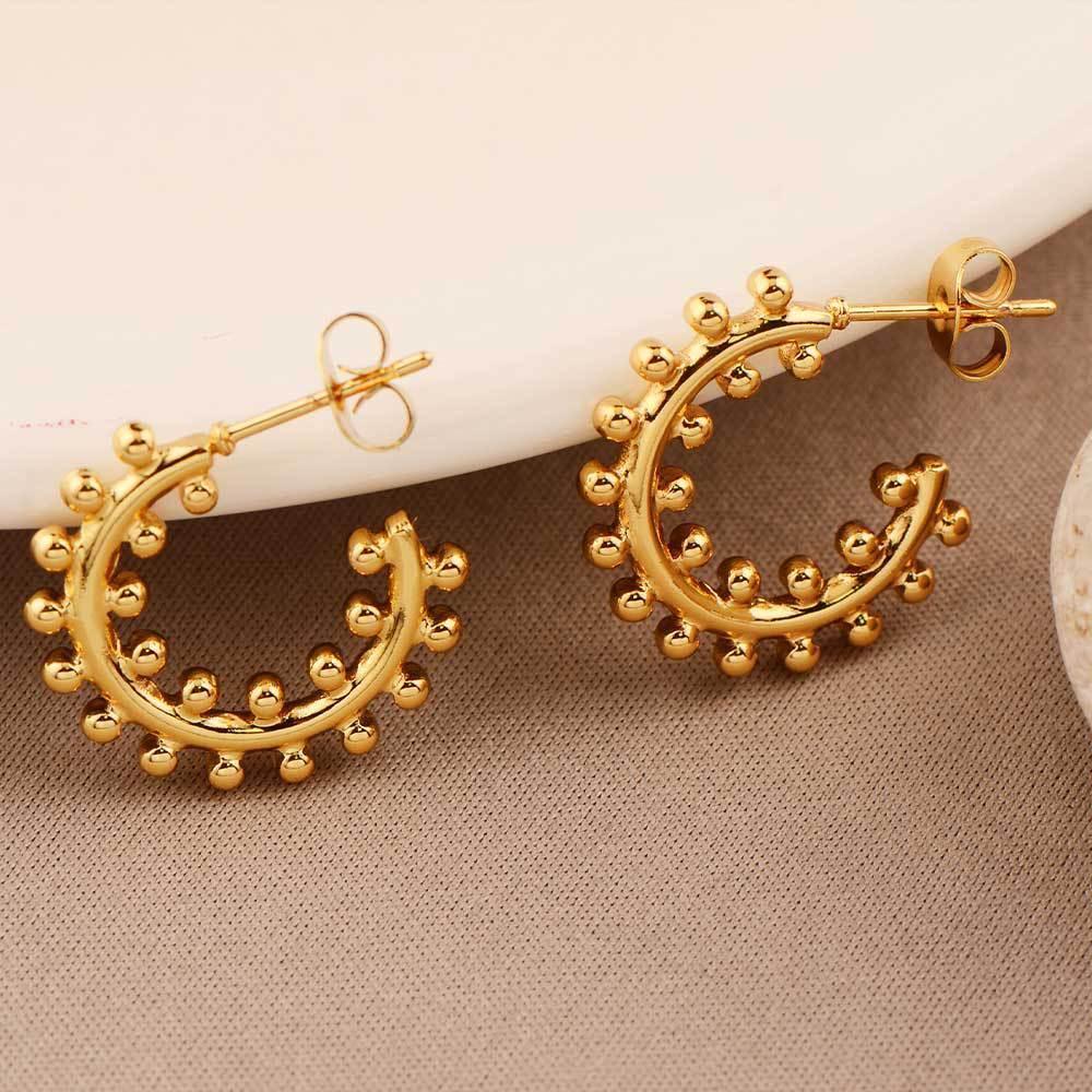 Trendy Titanium Steel18K Earrings - Viexta