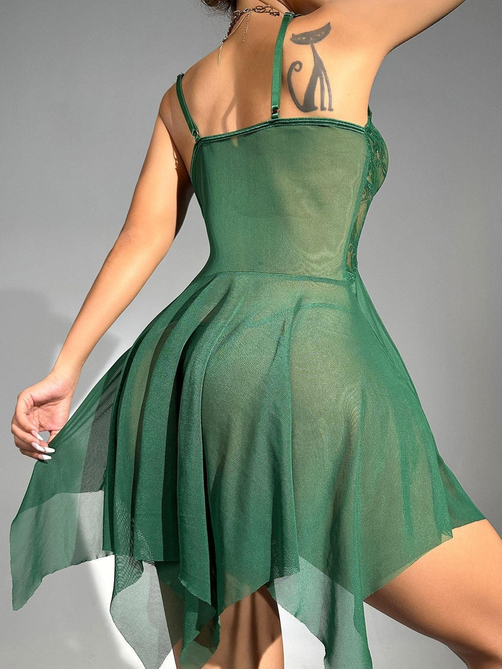 lace-lingerie-see-through-nightdress - Viexta
