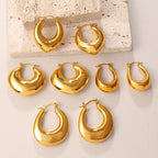 Metallic Gold Earrings
