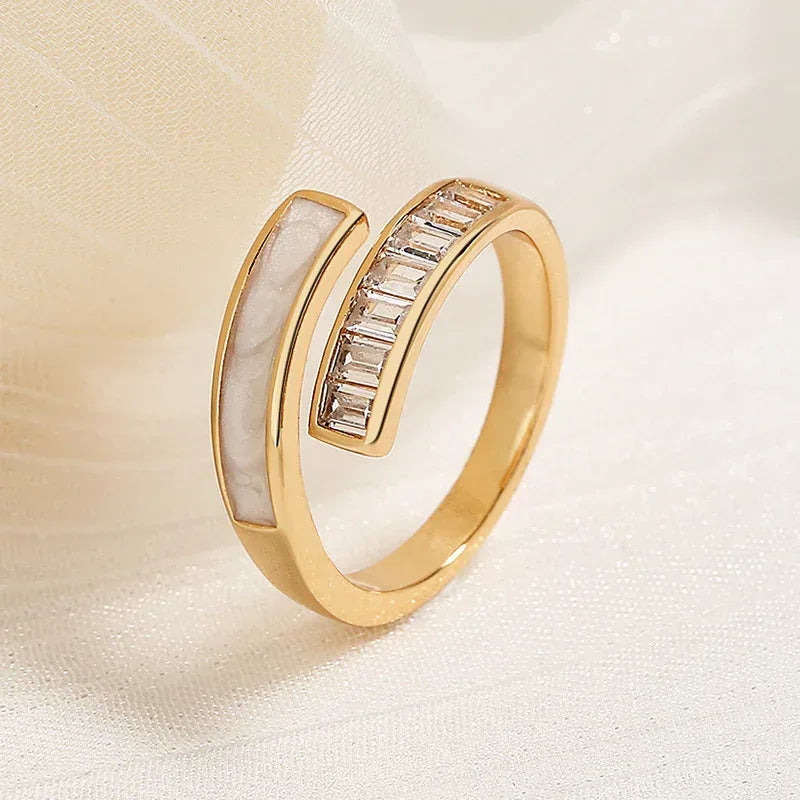 Double Layer Zircon Ring - Viexta