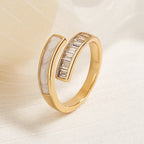 Double Layer Zircon Ring - Viexta