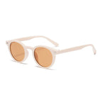 new-beige-nail-round-frame-sunglasses - Viexta