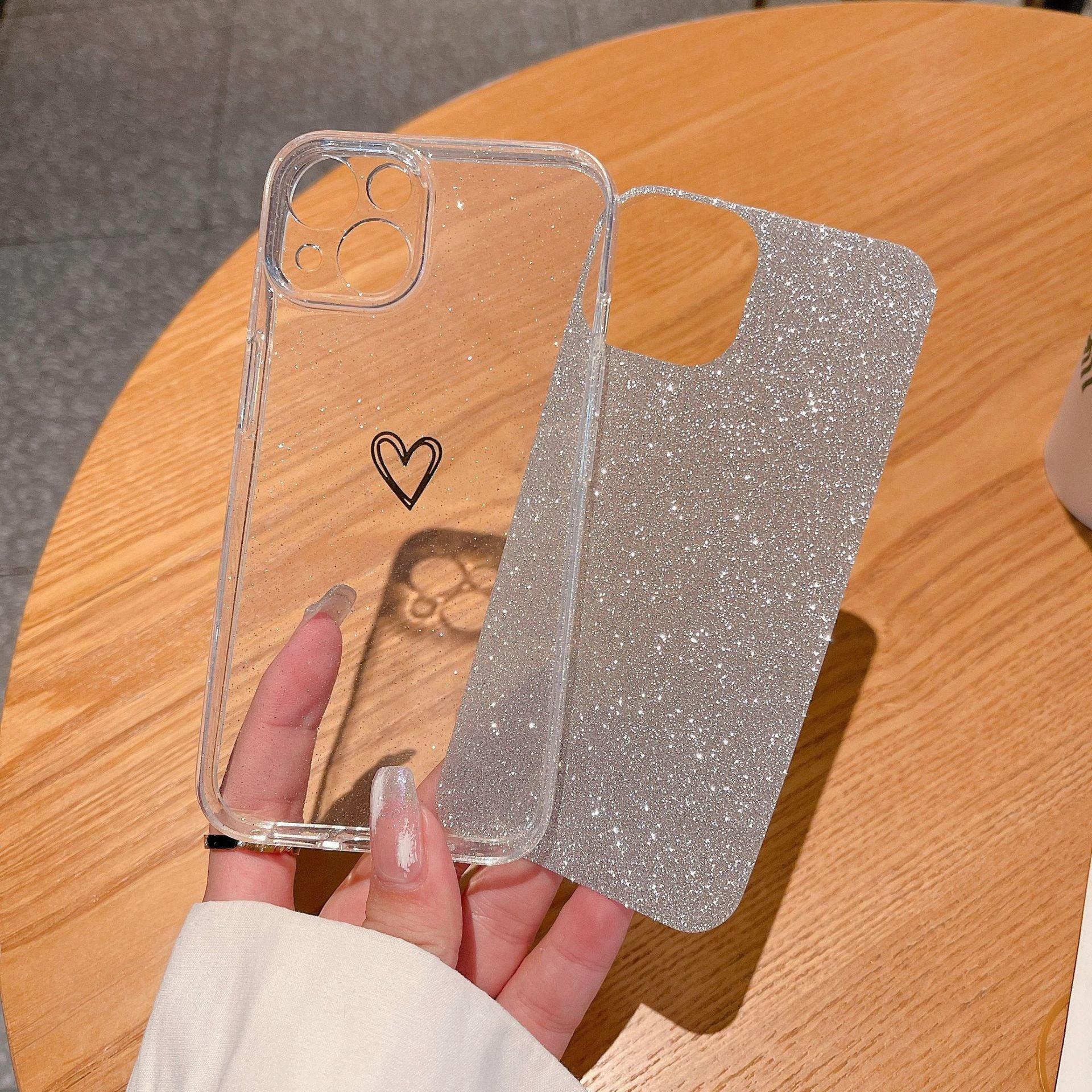 Glitter Plated Love iPhone Case - Viexta