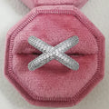 Geometric Full Diamond Luxury Women's Ring - Viexta