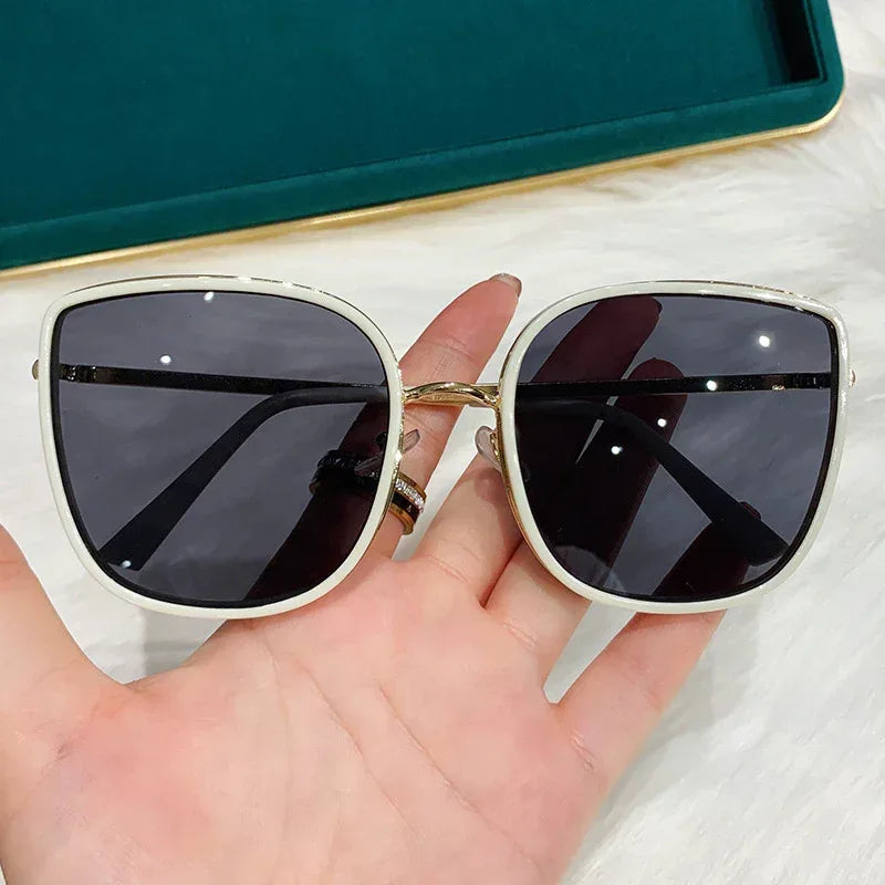 Harajuku Vintage Square Anti UV Solar Glasses - Viexta