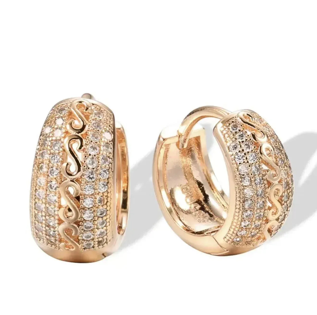 Luxurious Womens Zircon High-quality Ear Clips - Viexta
