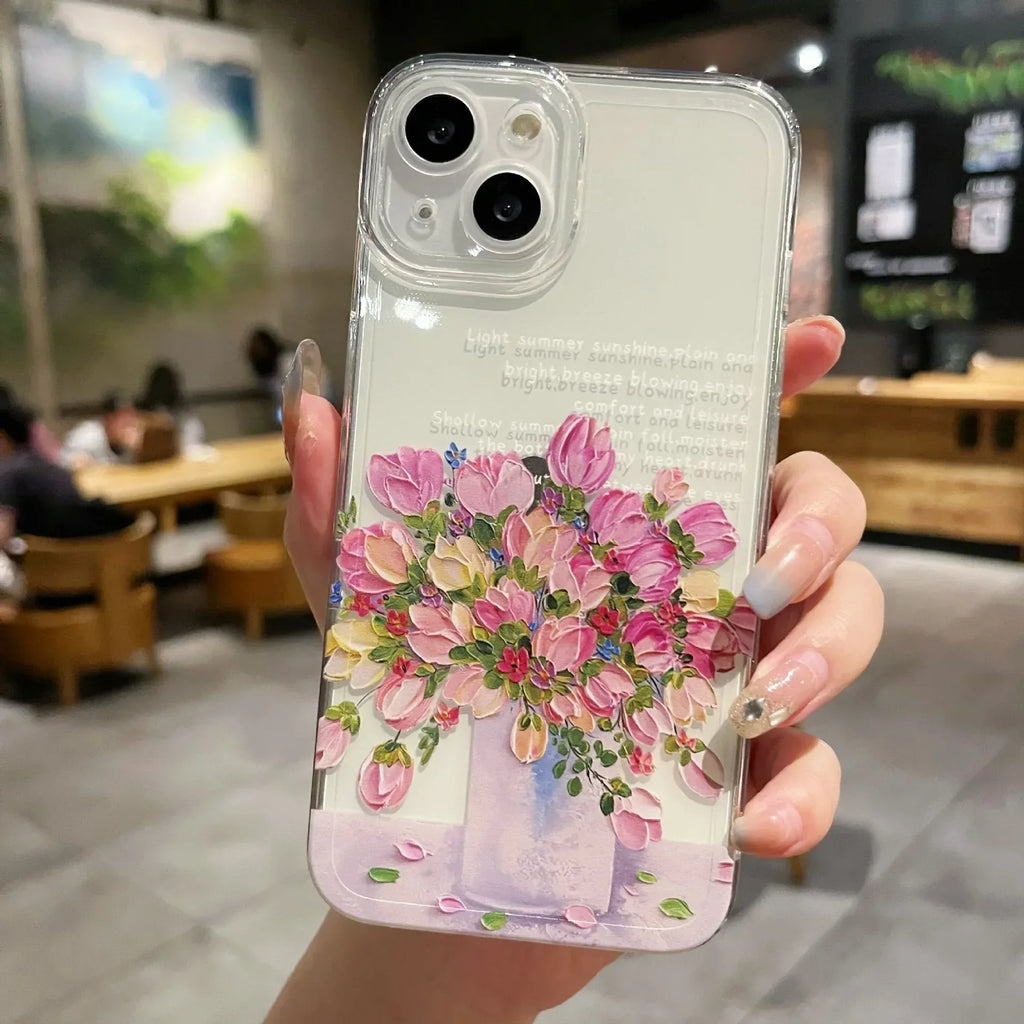Little Flower Transparent Protective iPhone Case - Viexta