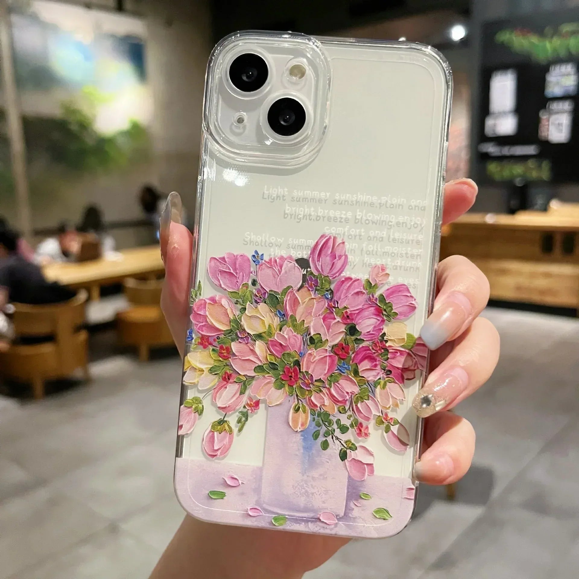 Little Flower Transparent Protective iPhone Case - Viexta