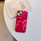 Electroplating Three-dimensional Pleated iPhone Case