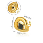 Stainless Steel Pearl Zircon Ring For Women - Viexta