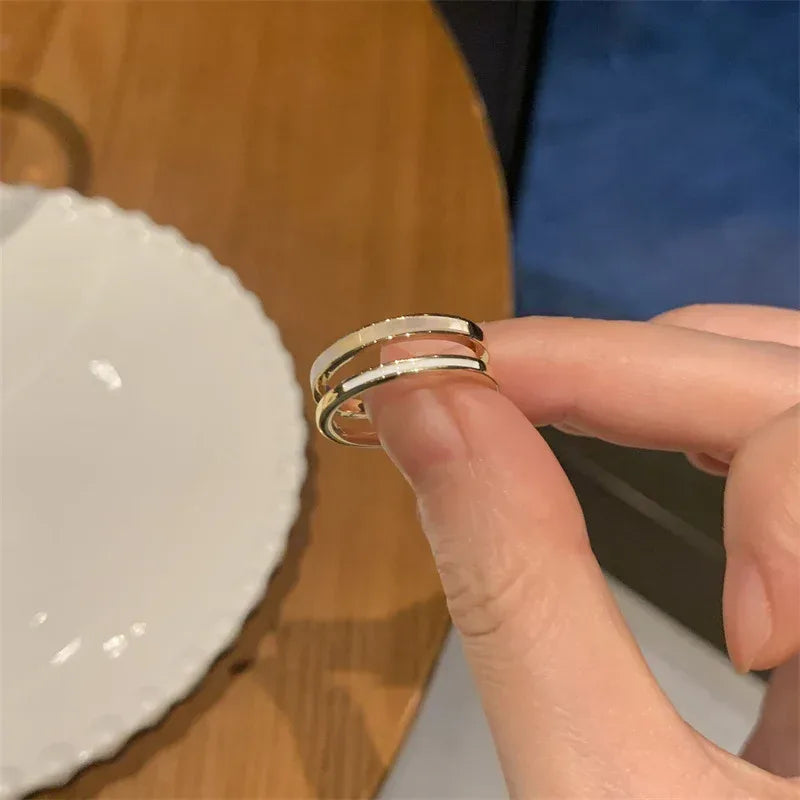 Double Layer Zircon Ring - Viexta