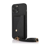 Solid Color Litchi Coin Purse iPhone Case - Viexta